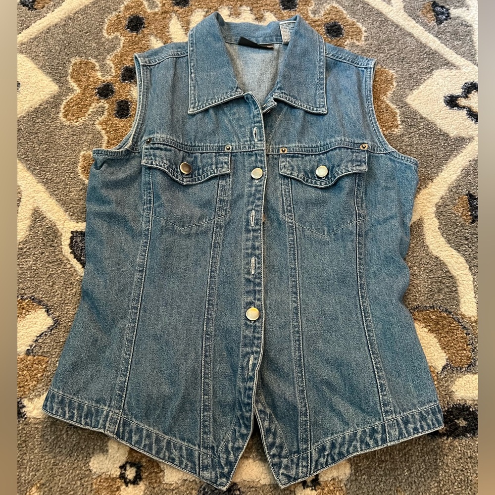 90s Vintage Expressions Jean Vest